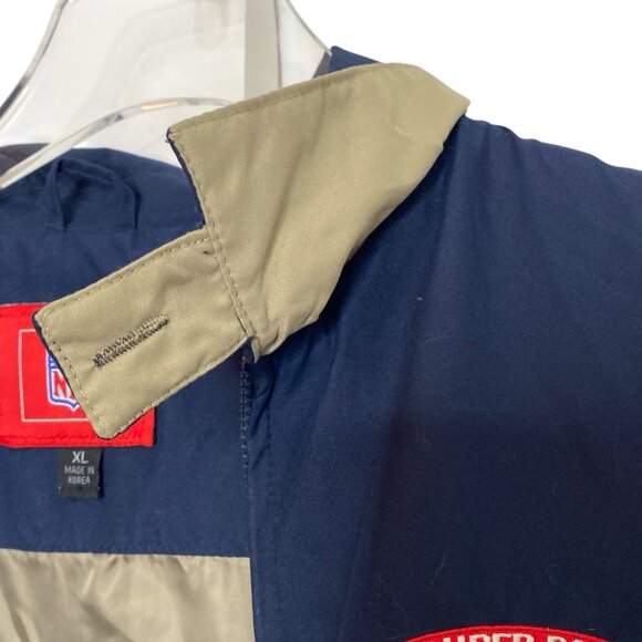 NFL Super Bowl windbreaker XXXVIII 2004 men's size XL - Picture 6 of 10